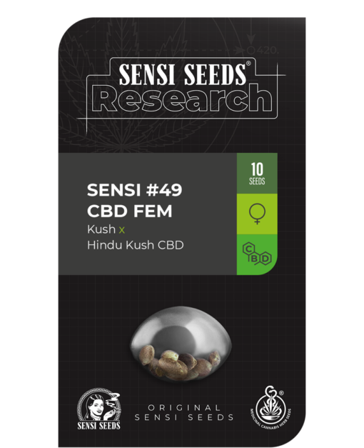 Sensi #49 CBD Femminizzati [Kush x Hindu Kush CBD] Sensi Seeds Research