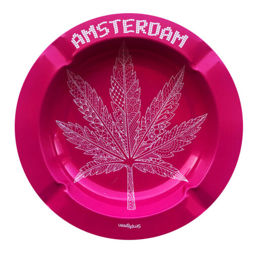 Best Buds Amsterdam Pink Leaves Posacenere in Metallo
