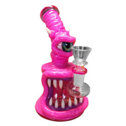 Black Sheep Bong in Vetro e Argilla Mostro Rosa