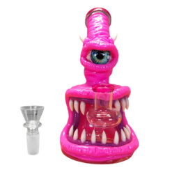 Black Sheep Bong in Vetro e Argilla Mostro Rosa