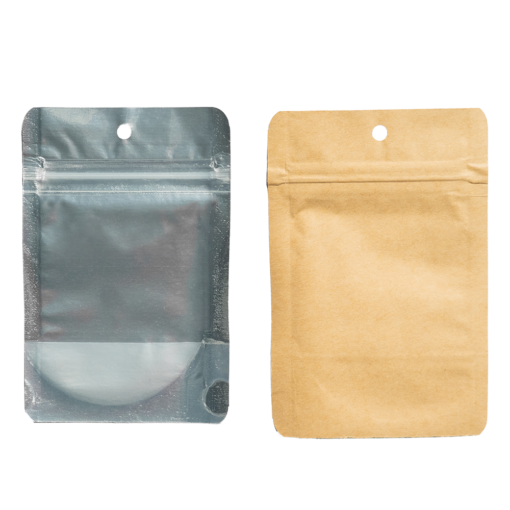 Qnubu Zip Bags Kraft 3,5gr 8,5x13cm Confezione 50pz