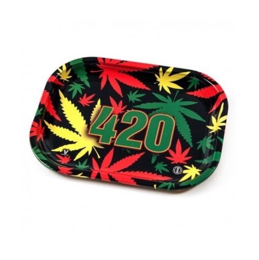 V-Syndicate 420 Rasta Leaves Rolling Tray