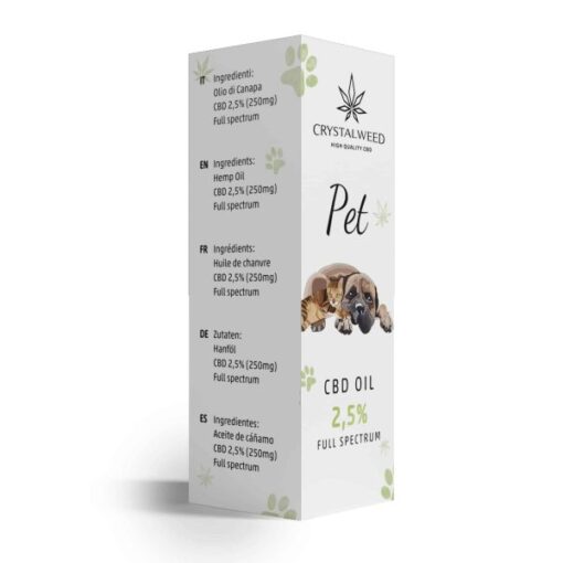 Crystalweed CBD Oil Pet 2,5% Full Spectrum