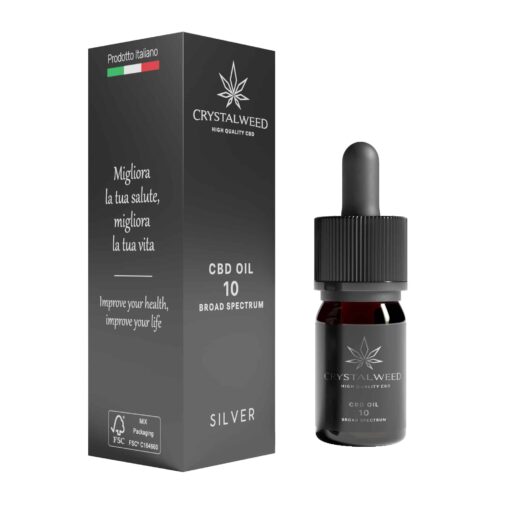 Crystalweed Olio di CBD 10% Silver Broad Spectrum