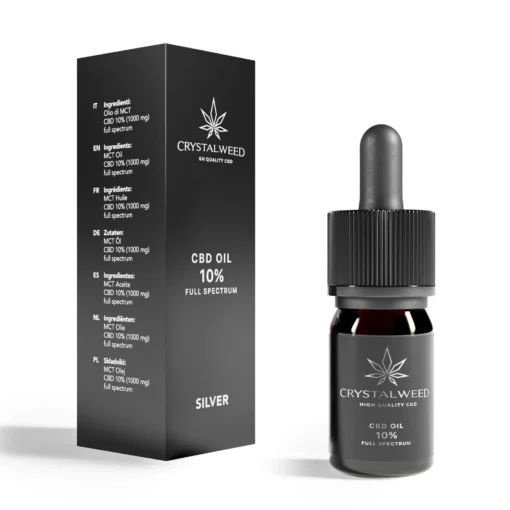 Crystalweed Olio di CBD 10% Silver Full Spectrum