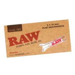 Raw Glass Cone Tips FLAT 35x6 mm.
