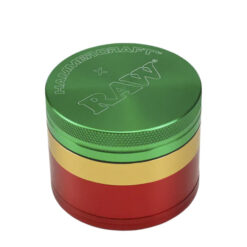 Hammercraft x RAW 4-Piece Grinders Rasta 55 mm.