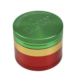 Hammercraft x RAW 4-Piece Grinders Rasta 63 mm.