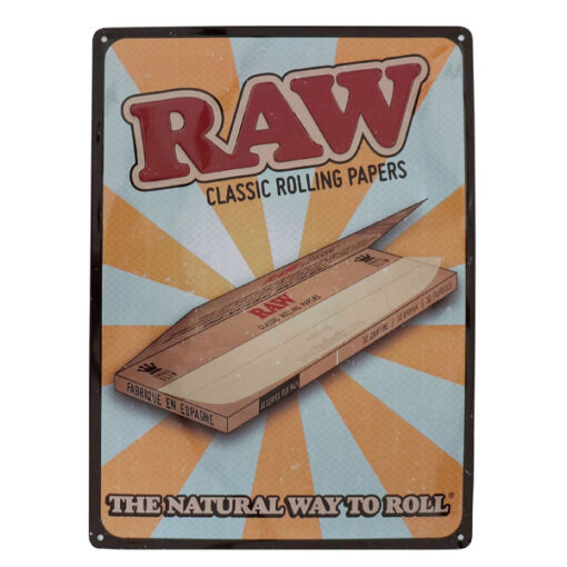Raw Metal Sign 43x32 cm.