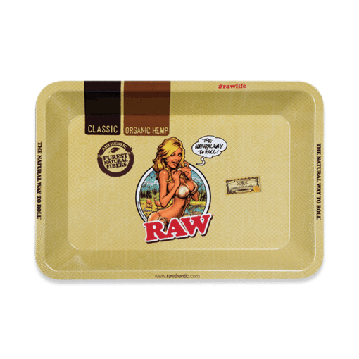 Raw Girl Rolling Tray MINI