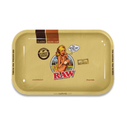 Raw Girl Rolling Tray SMALL